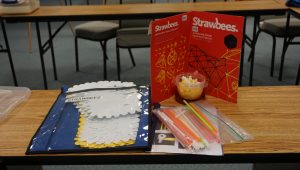 Strawbees Kit- a simple maker kit which allows you to connect straws to each other and build small to large mechanical objects.