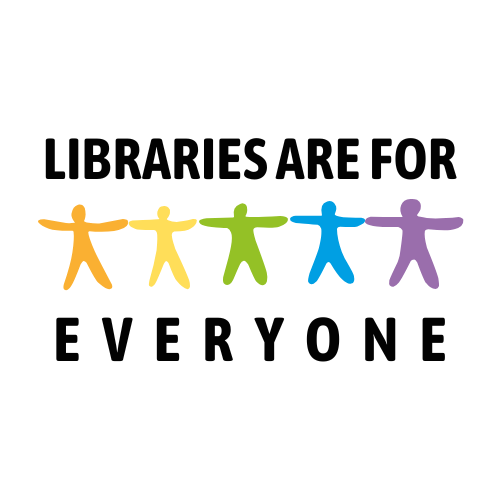 libraries are for everyone multicolored paper doll cutouts